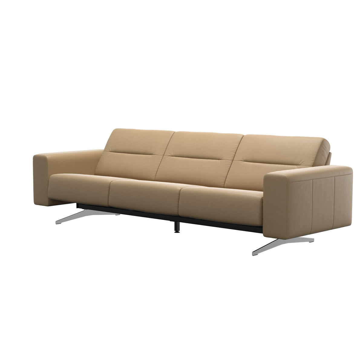 Stella - 3-Seater Sofa - Paloma Sand - S1 - wider and lower