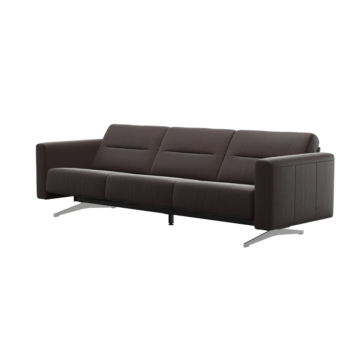 Stella - 3-Seater Sofa - Paloma Chocolate - S2 - narrower and taller