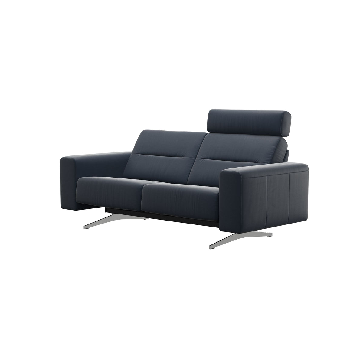 Stella - 2-Seater Sofa with 1 Headrest - Paloma Oxford Blue - S1 - wider and lower