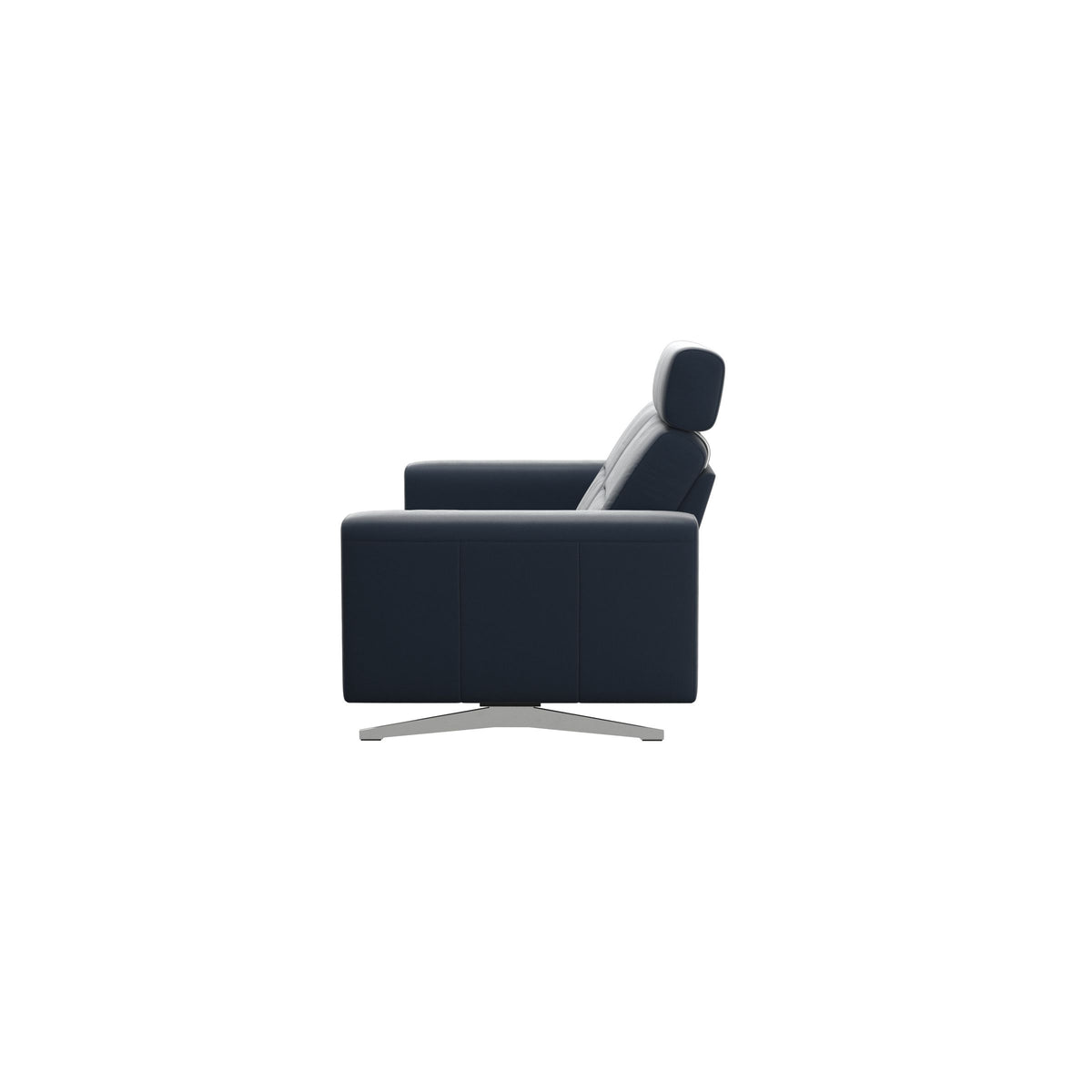 Stella - 2-Seater Sofa with 1 Headrest - Paloma Oxford Blue - S1 - wider and lower