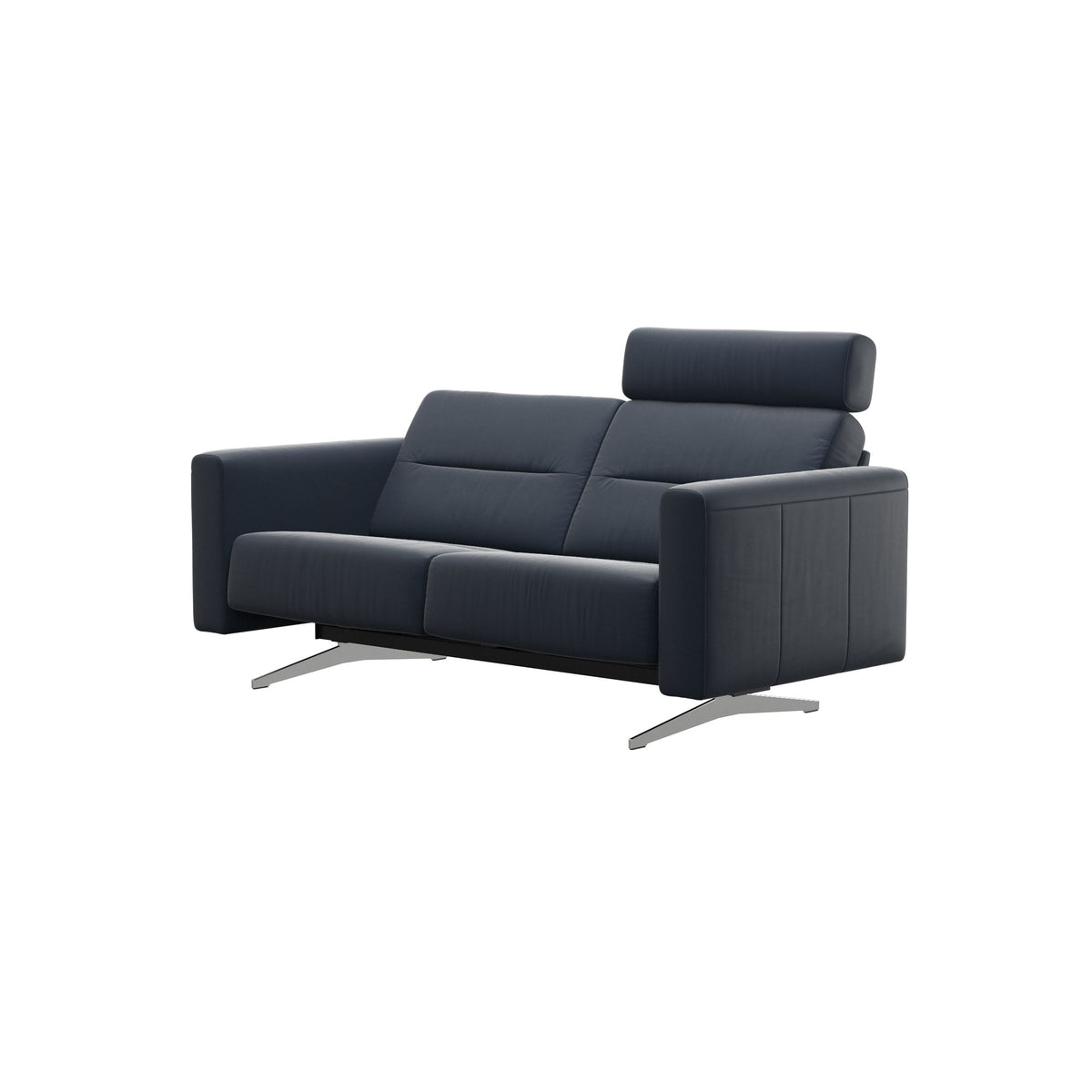 Stella - 2-Seater Sofa with 1 Headrest - Paloma Oxford Blue - S2 - narrower and taller