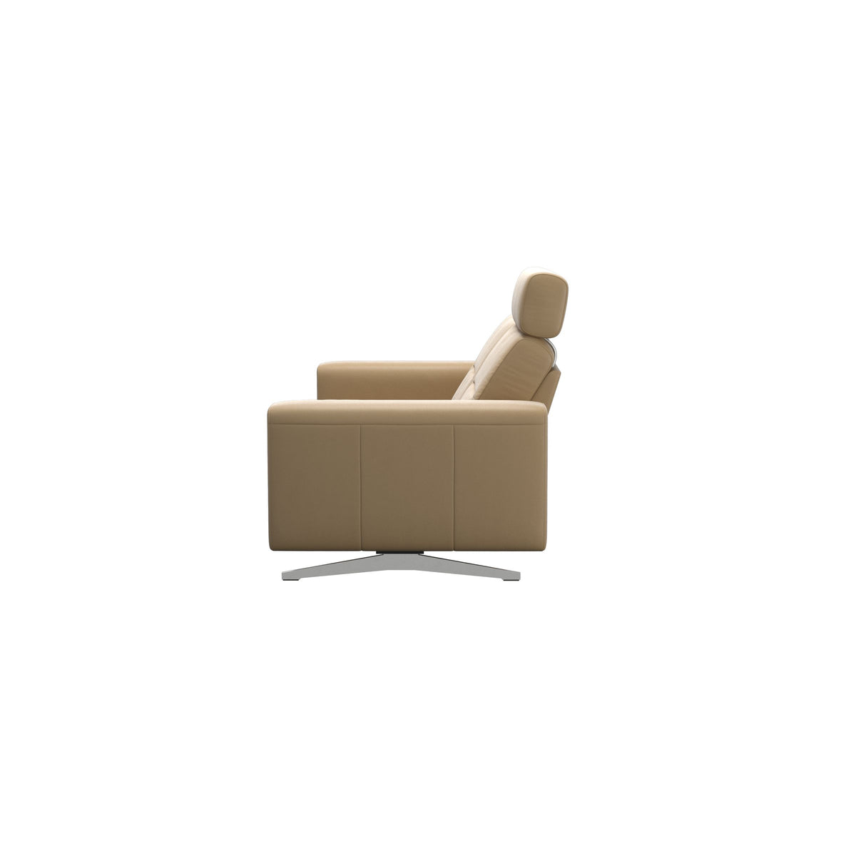 Stella - 2-Seater Sofa with 1 Headrest - Paloma Sand - S1 - wider and lower