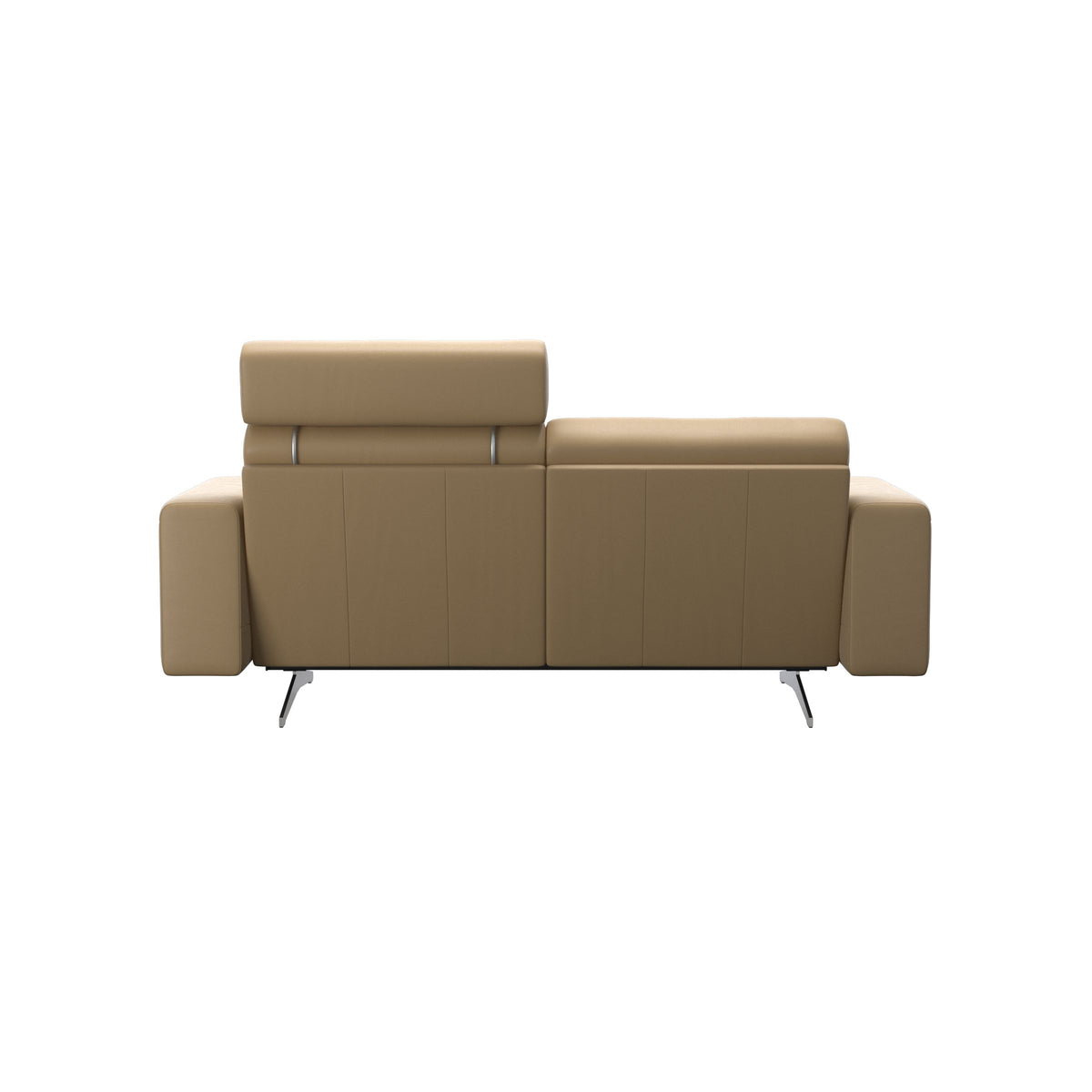 Stella - 2-Seater Sofa with 1 Headrest - Paloma Sand - S1 - wider and lower