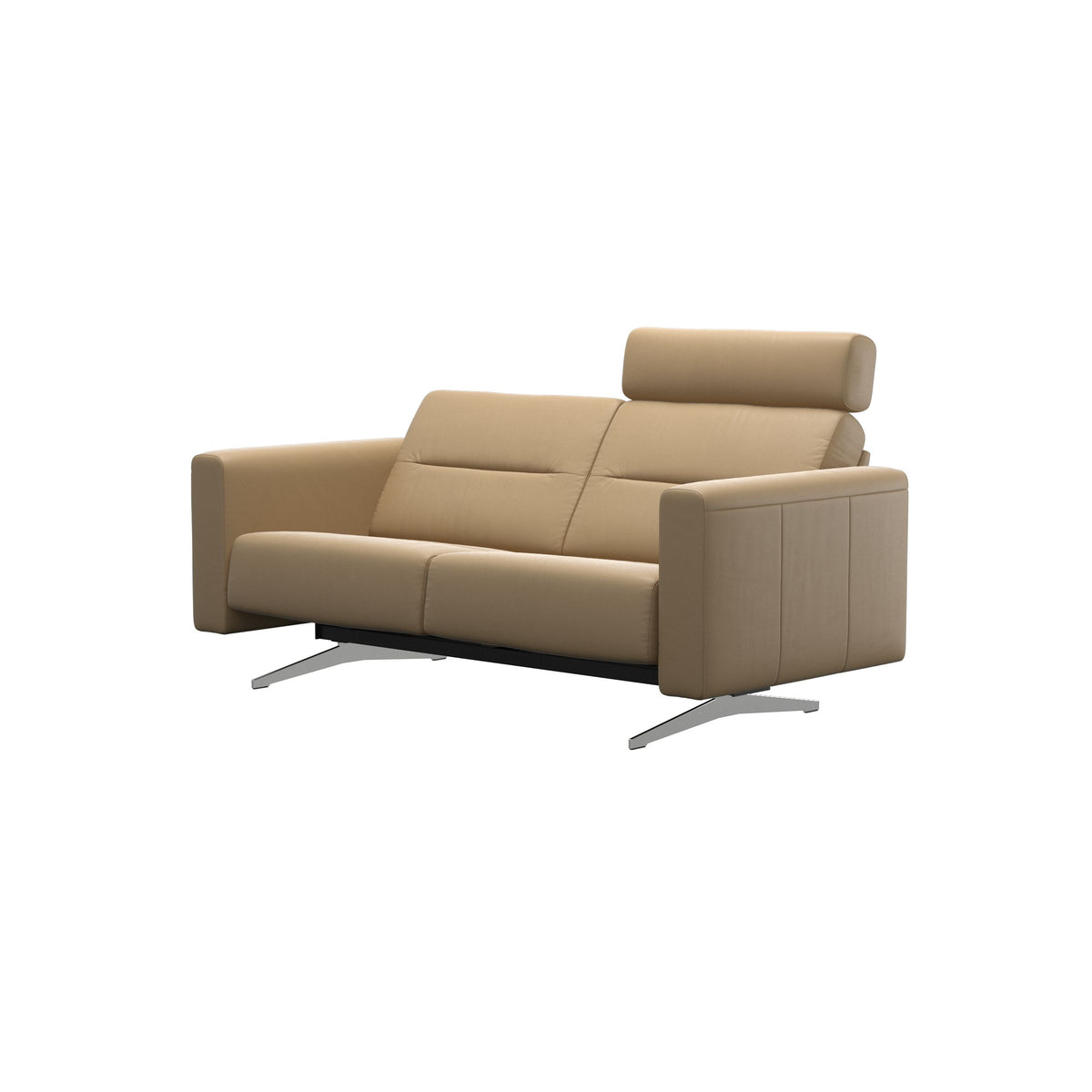 Stella - 2-Seater Sofa with 1 Headrest - Paloma Sand - S2 - narrower and taller