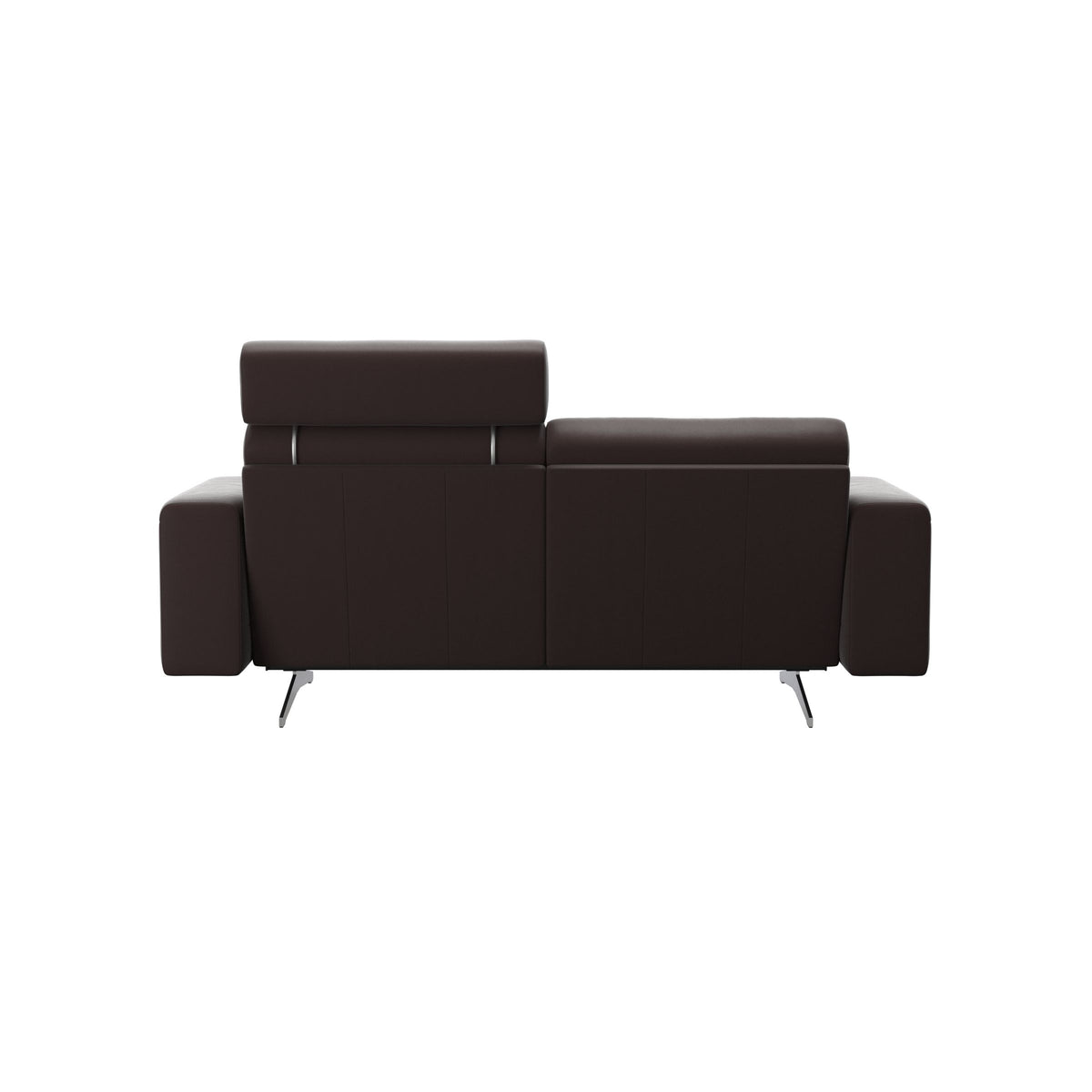 Stella - 2-Seater Sofa with 1 Headrest - Paloma Chocolate - S1 - wider and lower