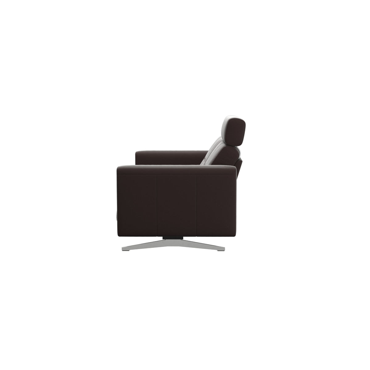 Stella - 2-Seater Sofa with 1 Headrest - Paloma Chocolate - S2 - narrower and taller