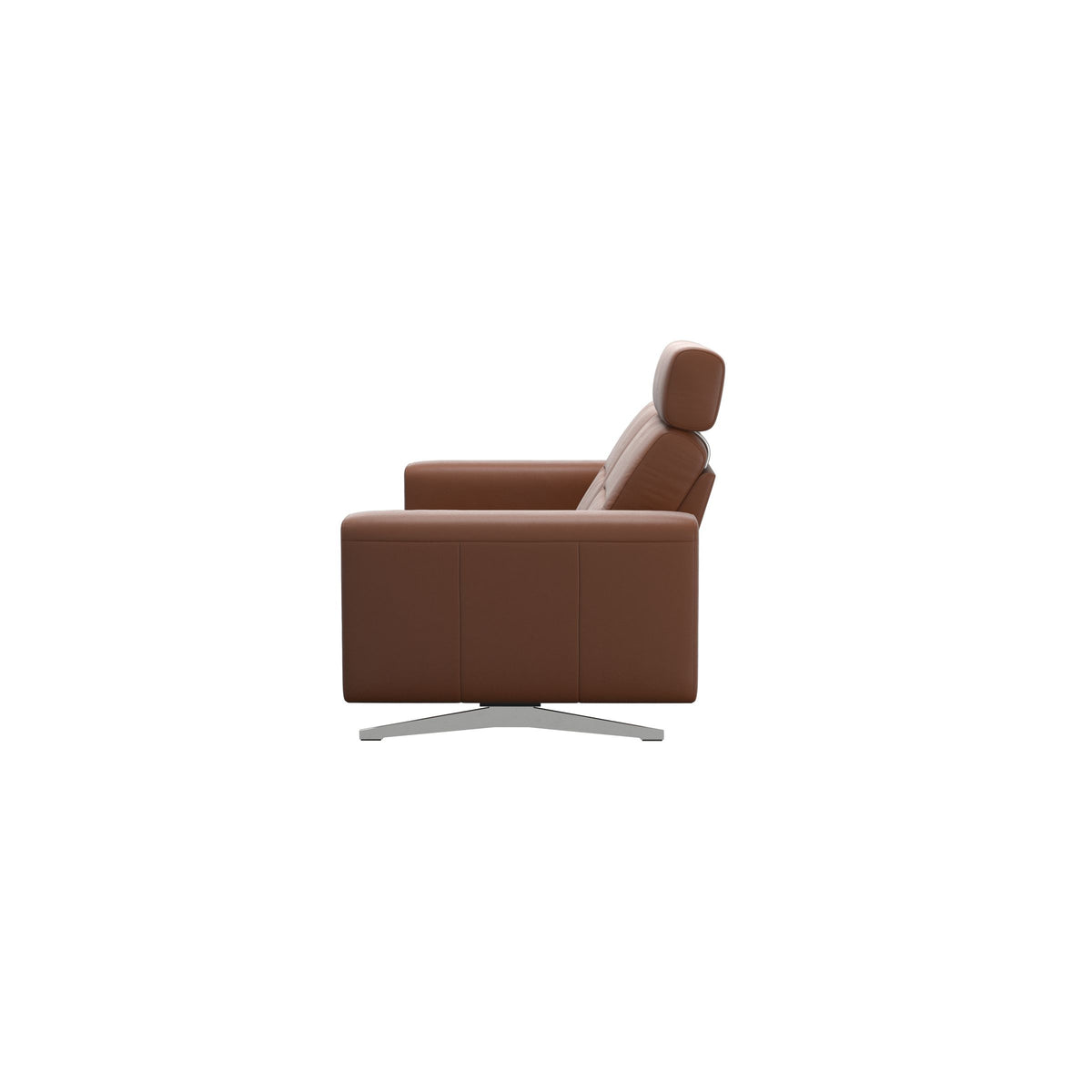 Stella - 2-Seater Sofa with 1 Headrest - Paloma New cognac - S1 - wider and lower