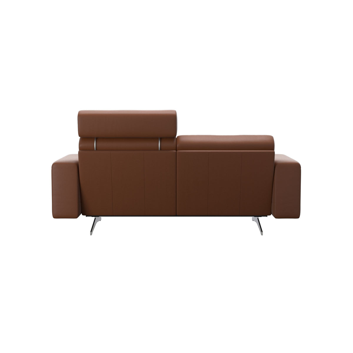 Stella - 2-Seater Sofa with 1 Headrest - Paloma New cognac - S1 - wider and lower