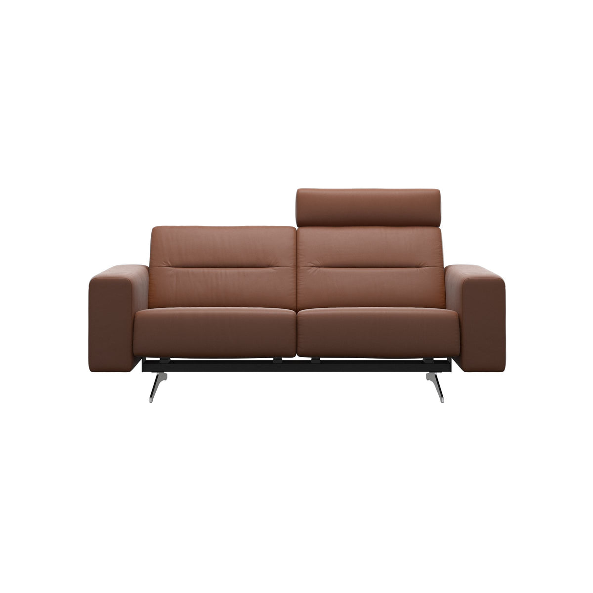 Stella - 2-Seater Sofa with 1 Headrest - Paloma New cognac - S1 - wider and lower