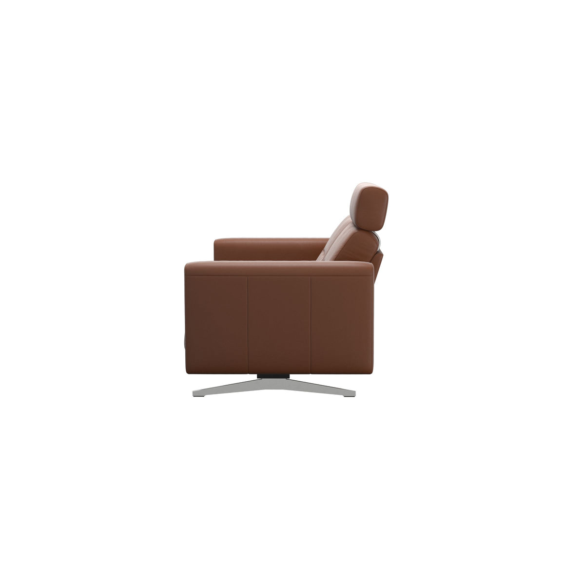 Stella - 2-Seater Sofa with 1 Headrest - Paloma New cognac - S2 - narrower and taller