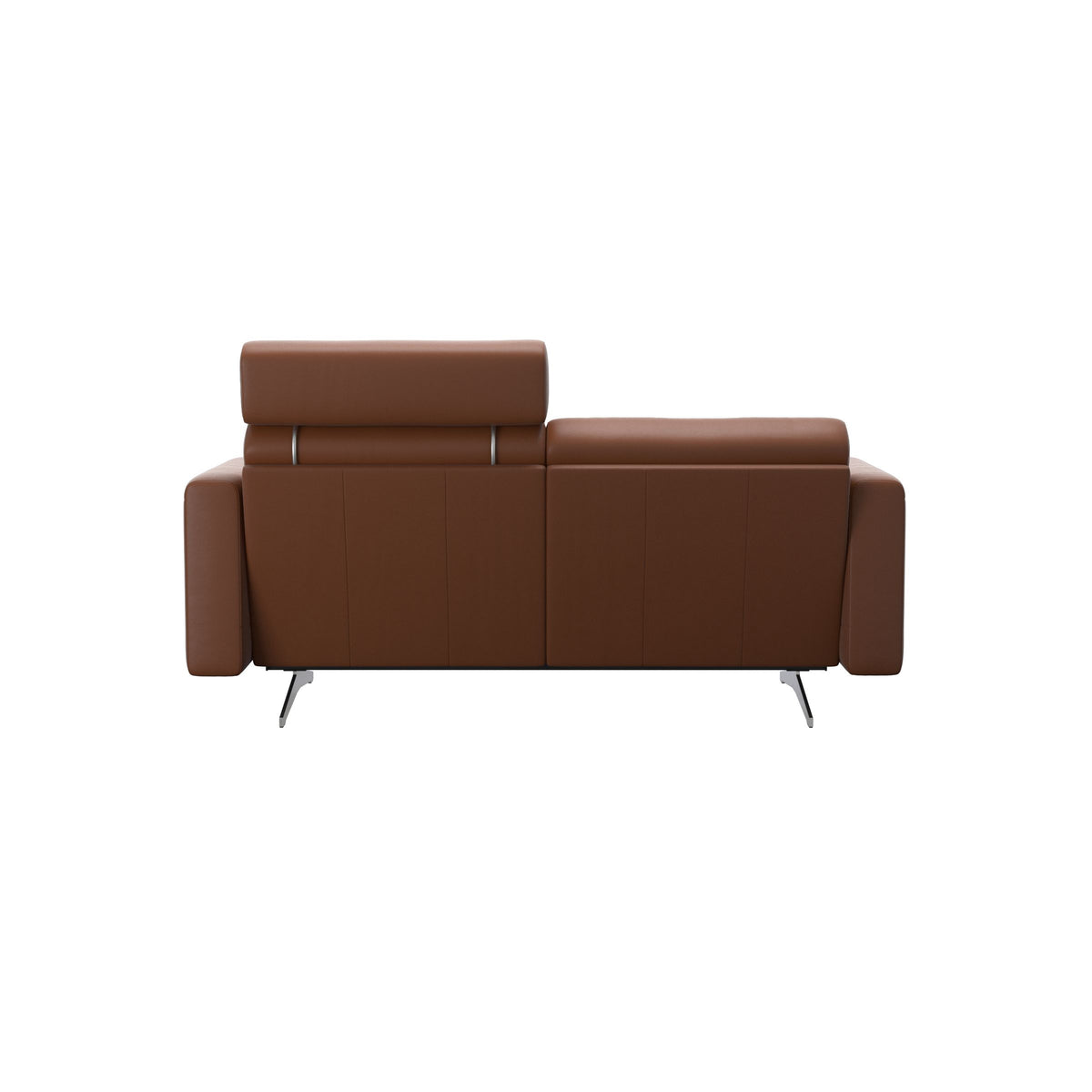 Stella - 2-Seater Sofa with 1 Headrest - Paloma New cognac - S2 - narrower and taller