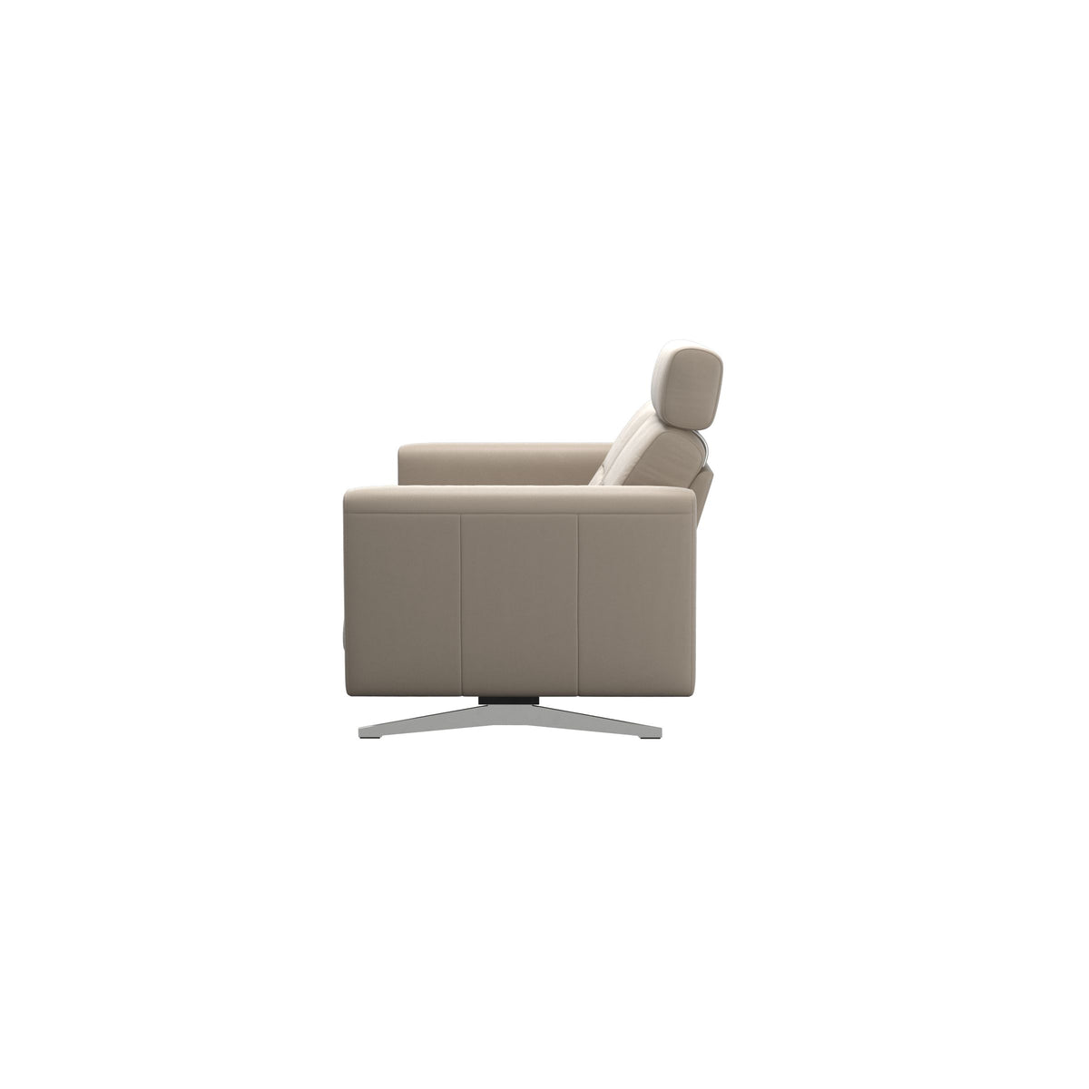 Stella - 2-Seater Sofa with 1 Headrest - Paloma Mushroom - S2 - narrower and taller