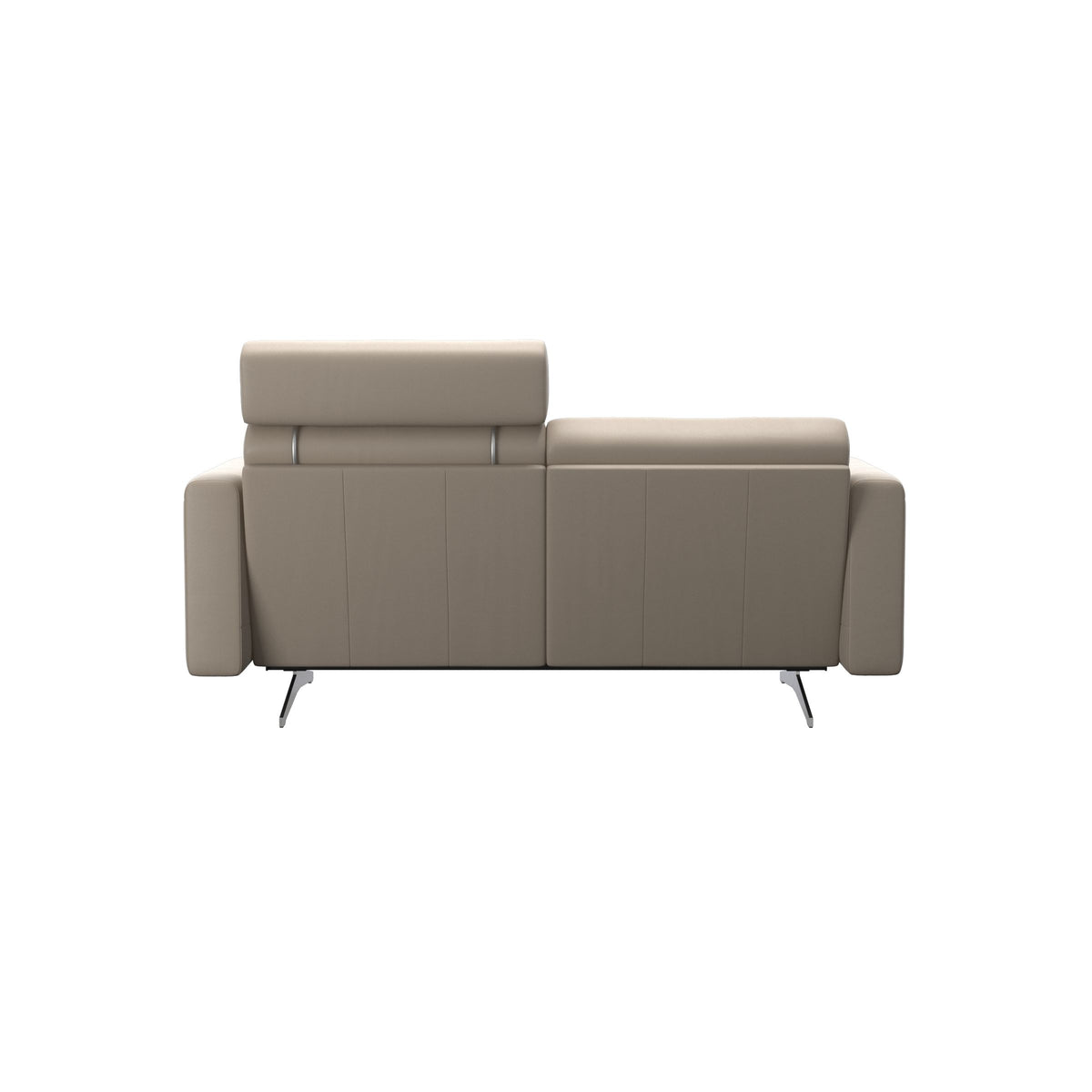 Stella - 2-Seater Sofa with 1 Headrest - Paloma Mushroom - S2 - narrower and taller