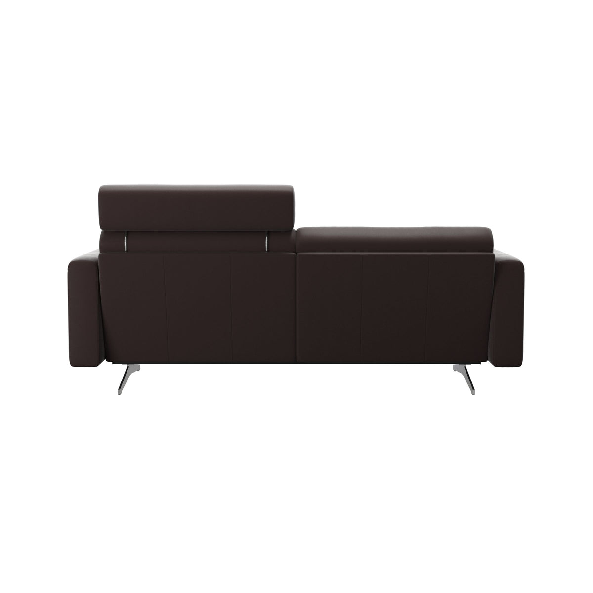 Stella - 2.5-Seater Sofa with 1 Headrest - Paloma Chocolate - S2 - narrower and taller