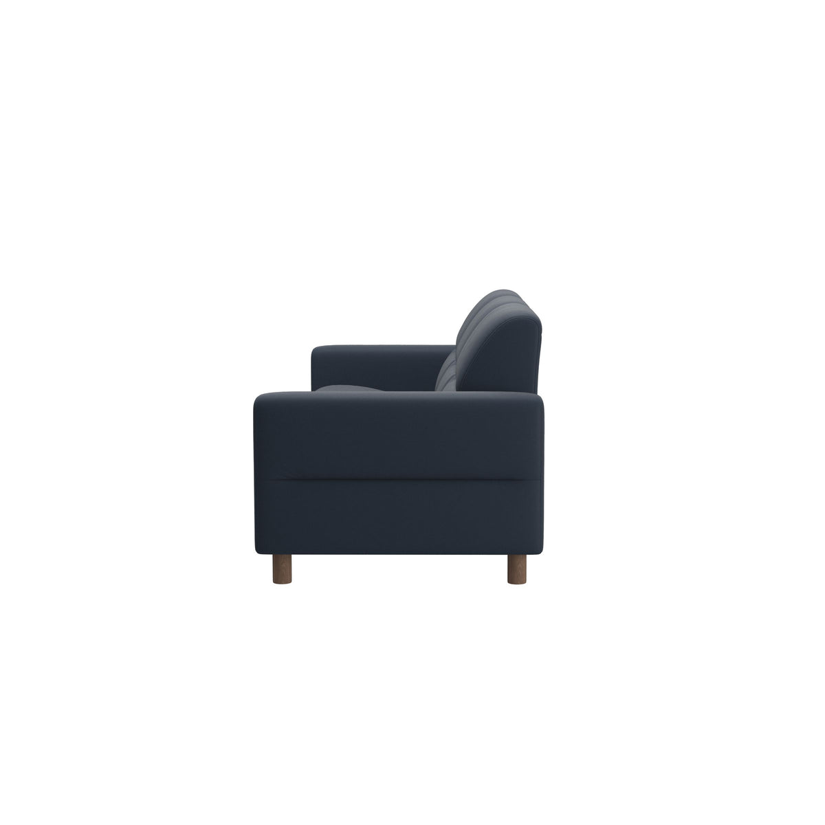 Fiona - 3-Seater Sofa - Paloma Oxford Blue - Walnut