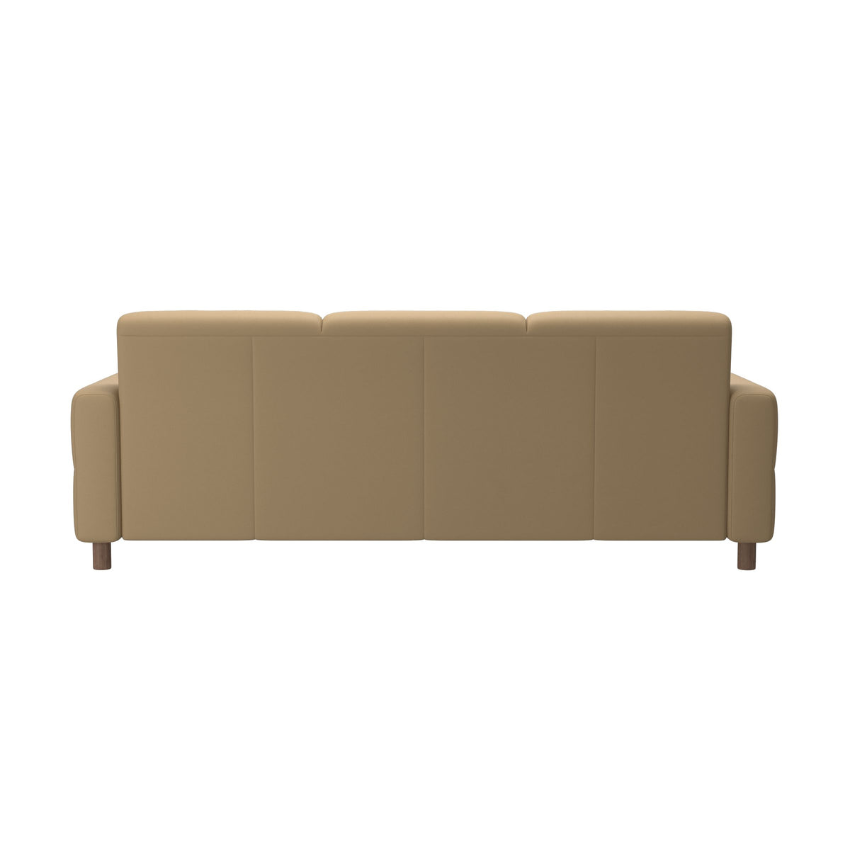 Fiona - 3-Seater Sofa - Paloma Sand - Walnut