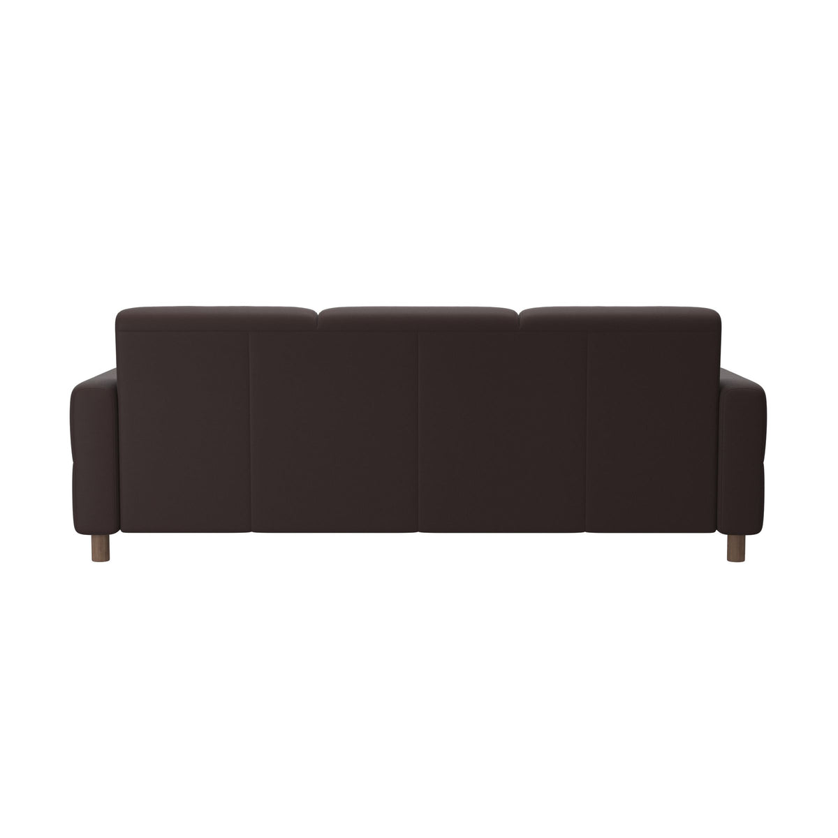Fiona - 3-Seater Sofa - Paloma Chocolate - Walnut
