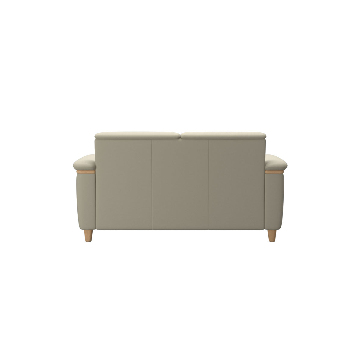Flora 2-Seater - Paloma Light Grey - Oak