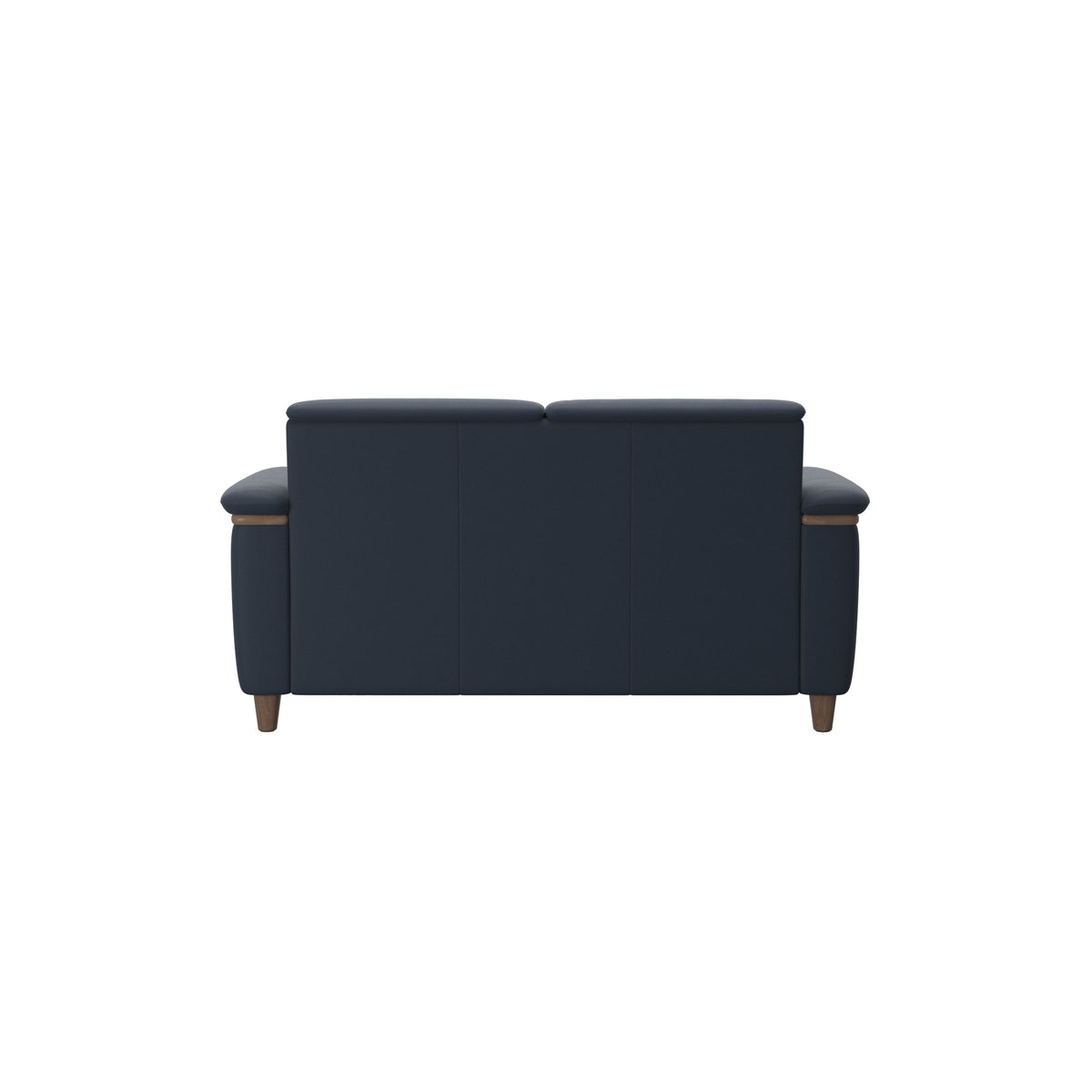 Flora 2-Seater - Paloma Oxford Blue - Walnut