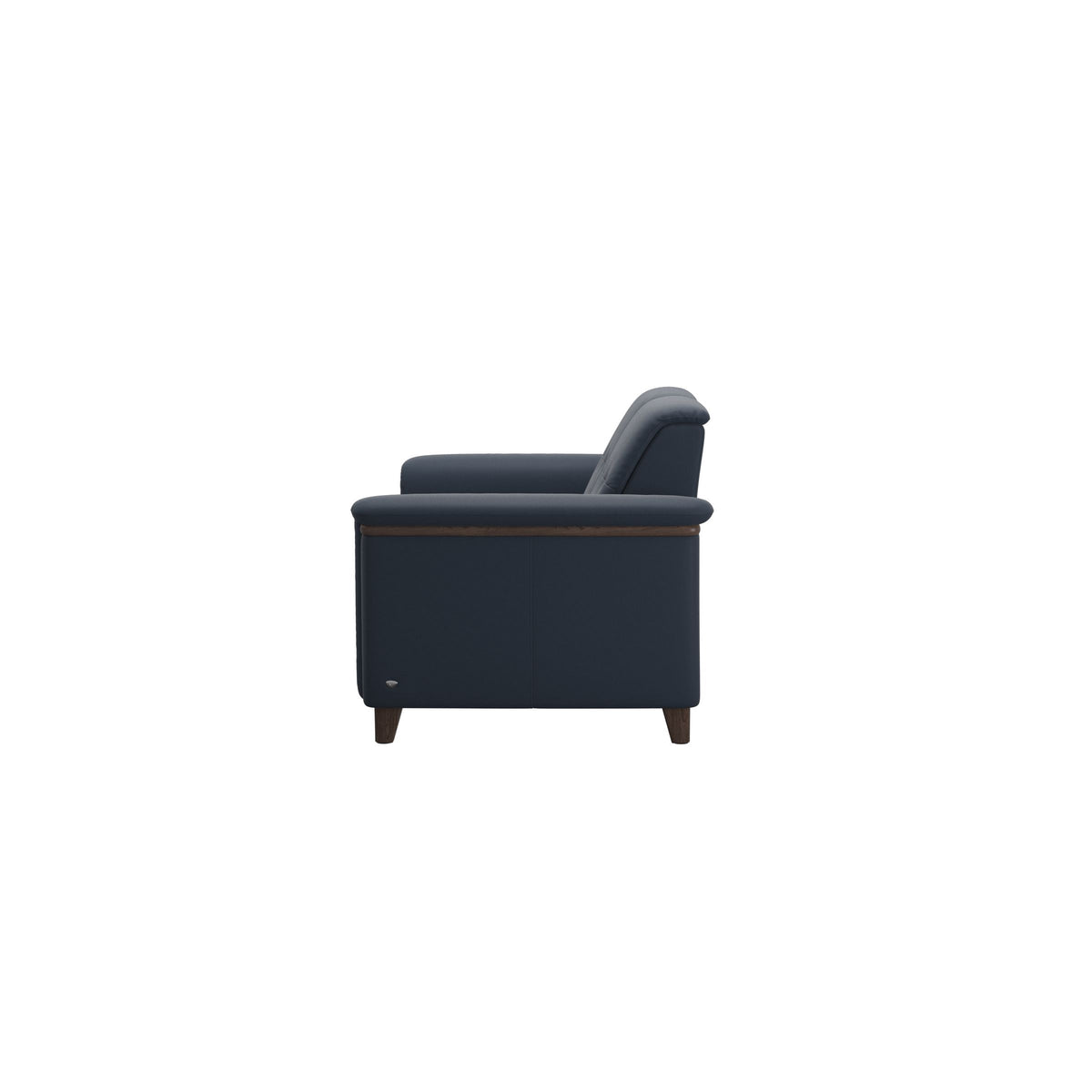 Flora 2-Seater - Paloma Oxford Blue - Wenge