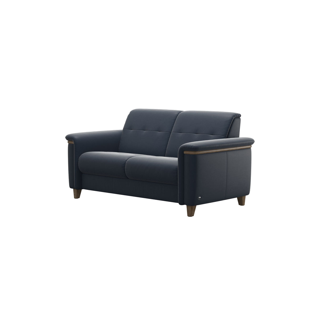Flora 2-Seater - Paloma Oxford Blue - Smoked Oak