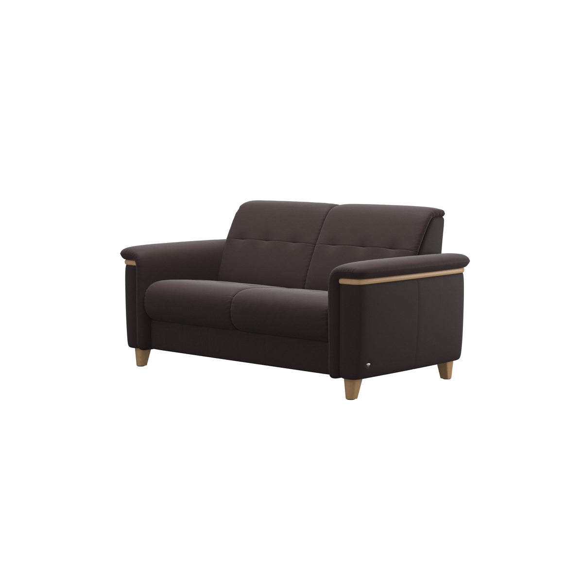 Flora 2-Seater - Paloma Chocolate - Oak