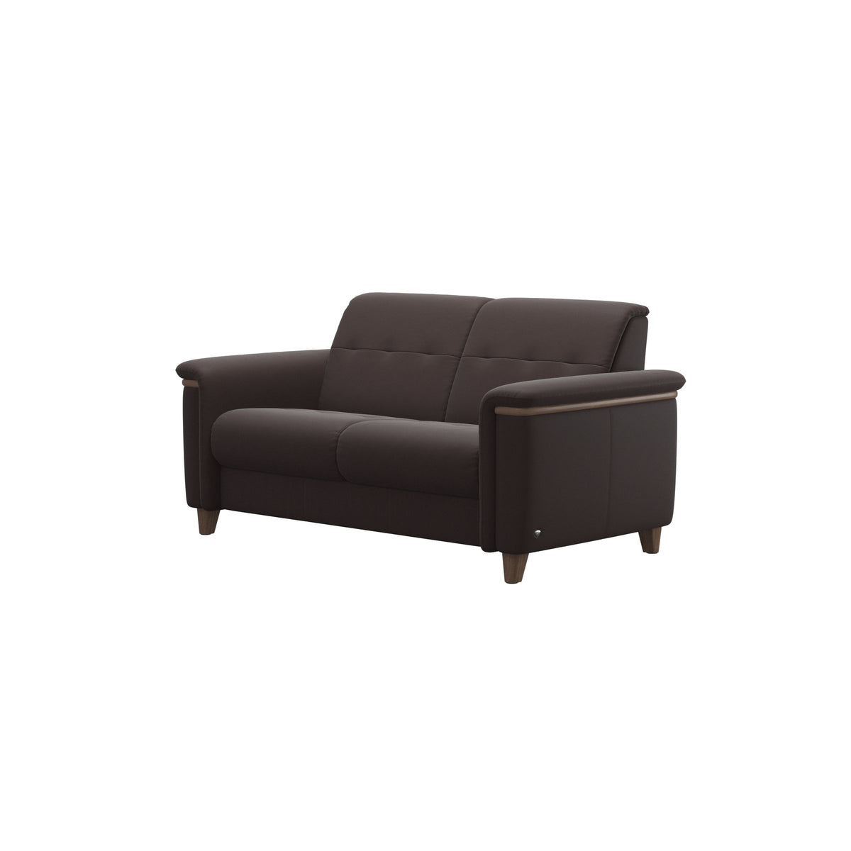 Flora 2-Seater - Paloma Chocolate - Walnut