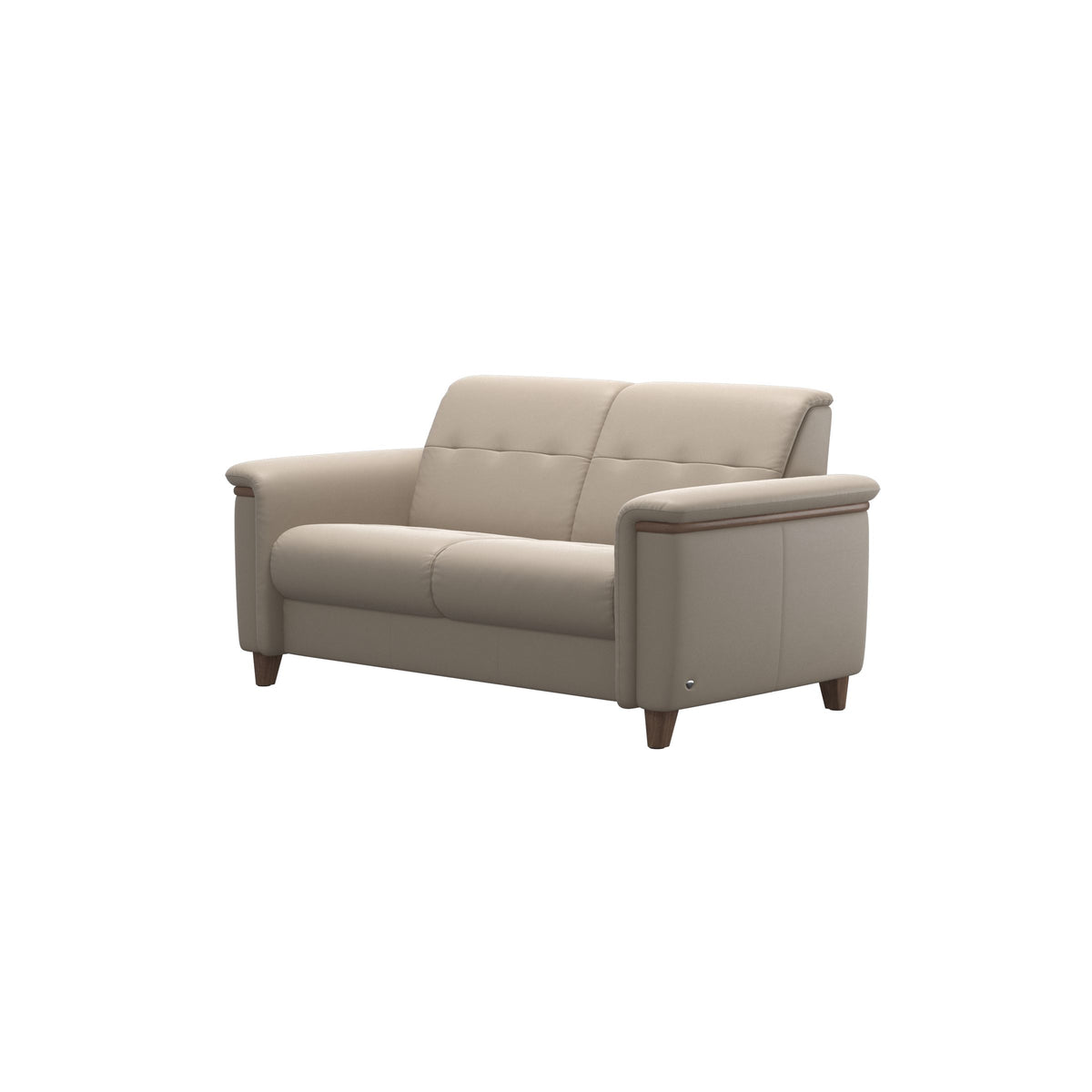Flora 2-Seater - Paloma Mushroom - Walnut