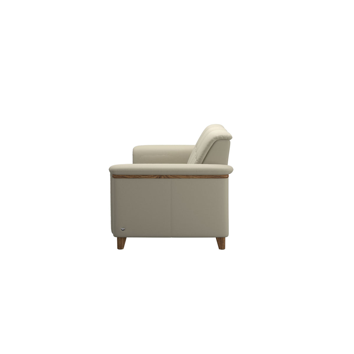 Flora 3-Seater - Paloma Light Grey - Teak