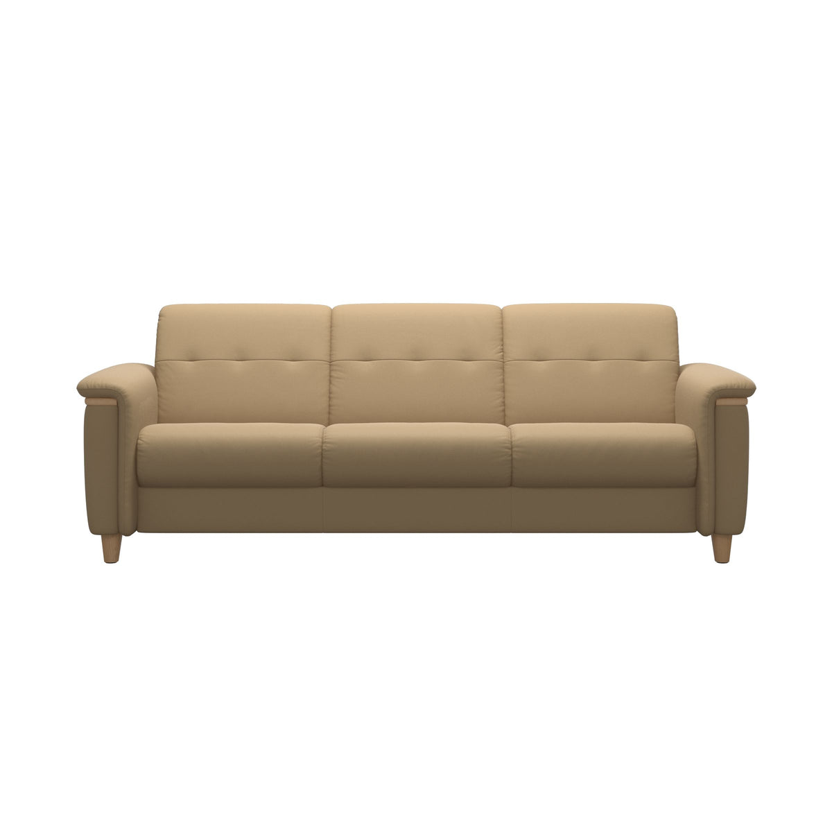 Flora 3-Seater - Paloma Sand - Oak