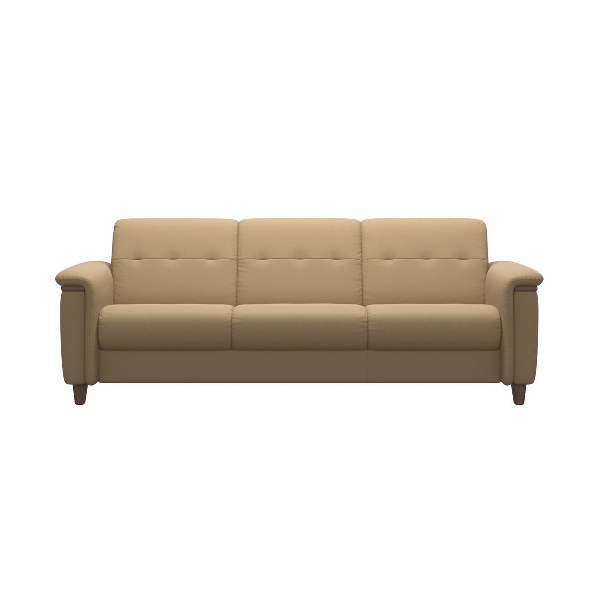 Flora 3-Seater - Paloma Sand - Walnut