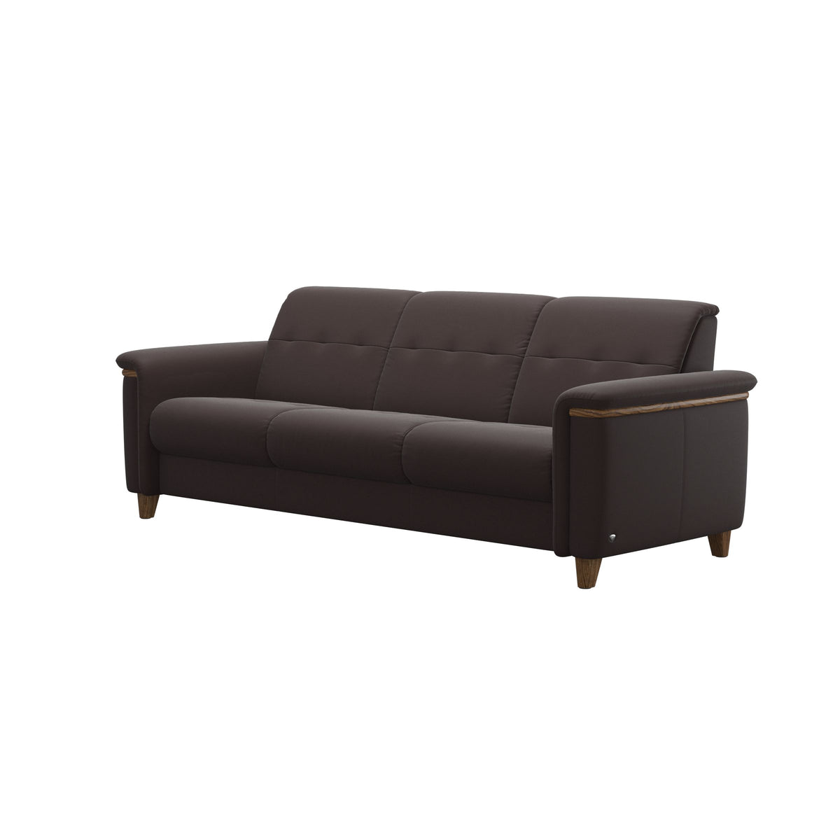 Flora 3-Seater - Paloma Chocolate - Teak