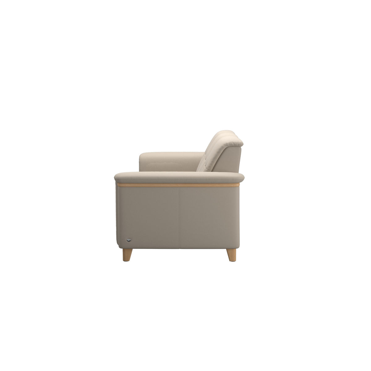 Flora 3-Seater - Paloma Fog - Oak