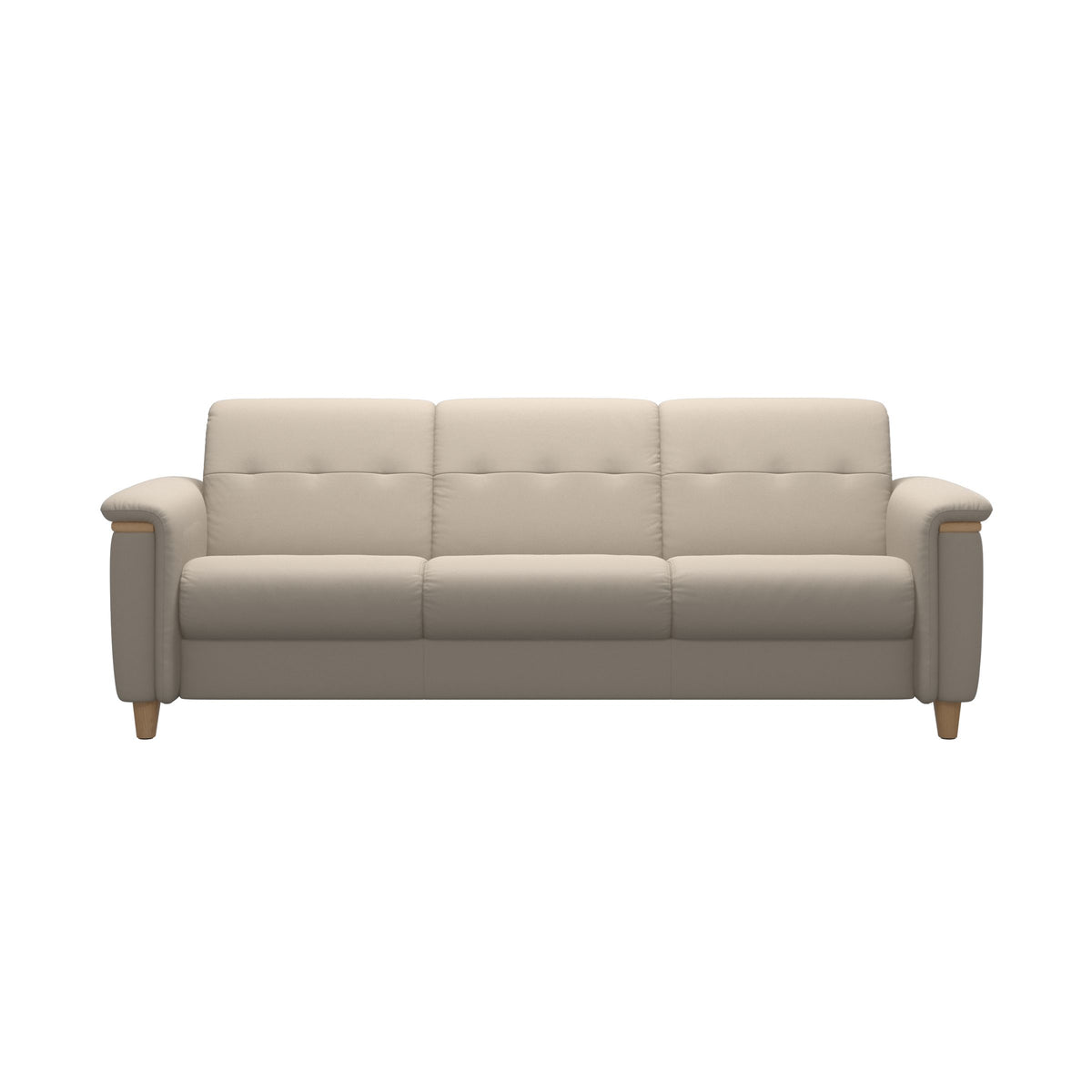 Flora 3-Seater - Paloma Fog - Oak