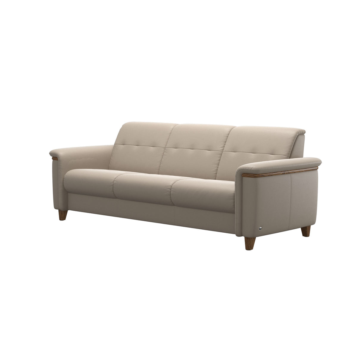 Flora 3-Seater - Paloma Mushroom - Teak
