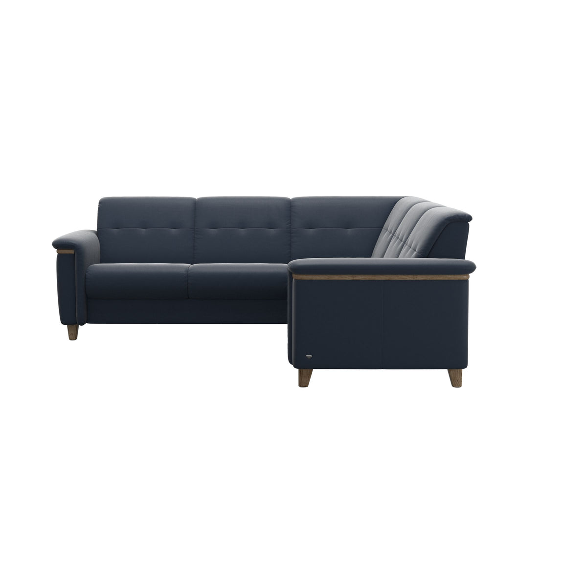 Flora C22 Corner - Paloma Oxford Blue - Smoked Oak