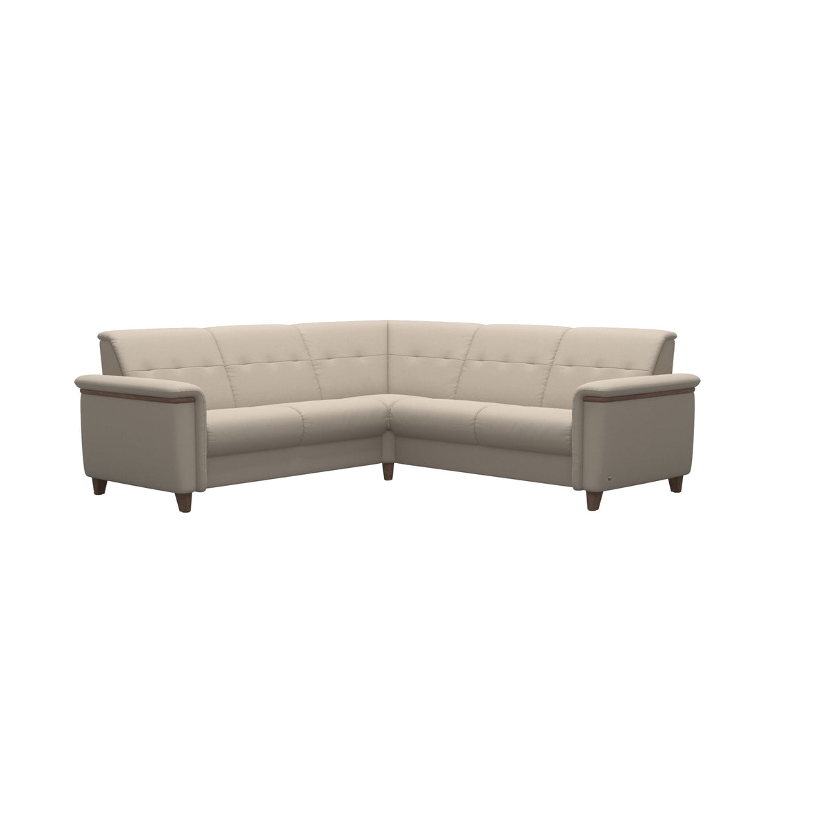Flora C22 Corner - Paloma Fog - Walnut