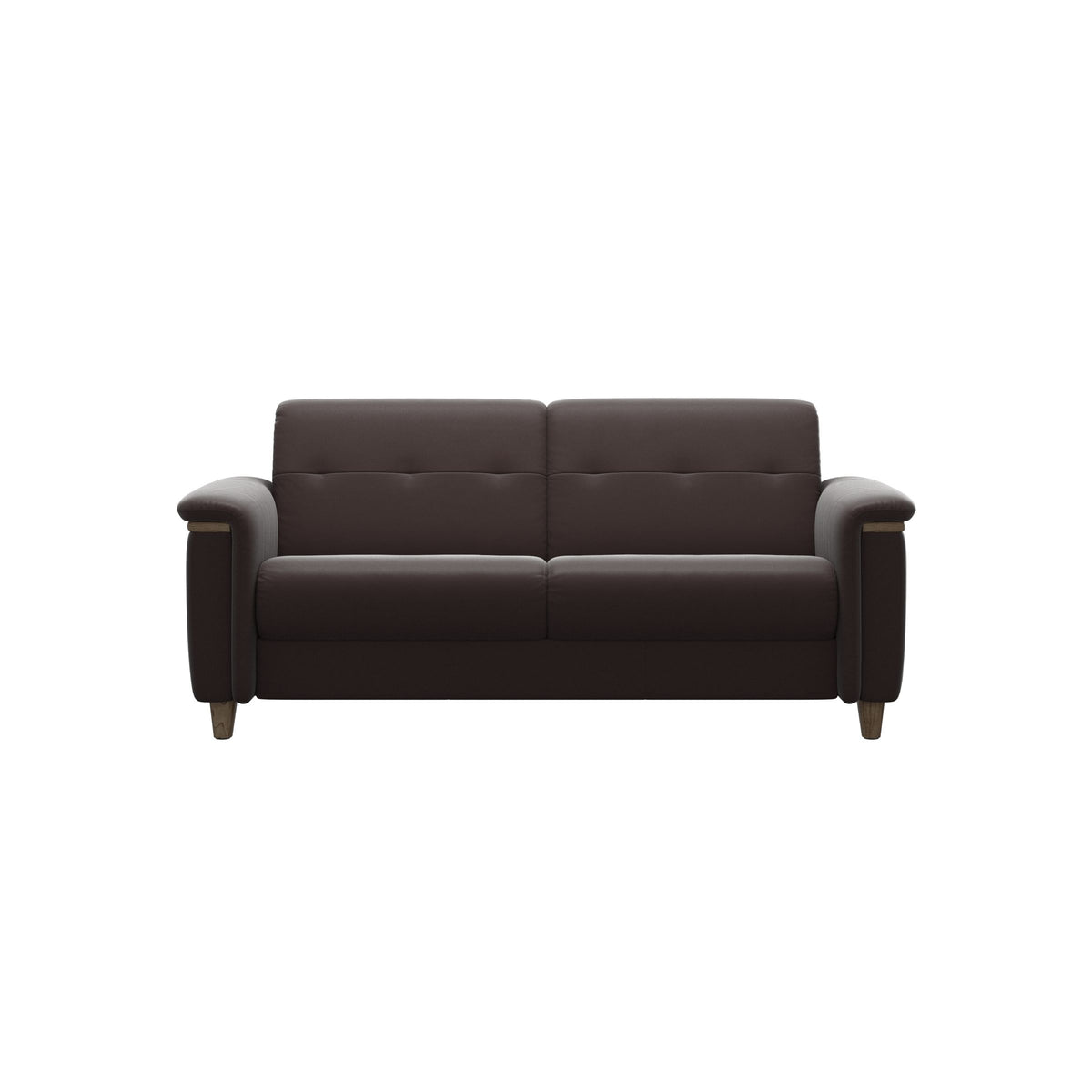 Flora 2.5-Seater - Paloma Chocolate - Smoked Oak