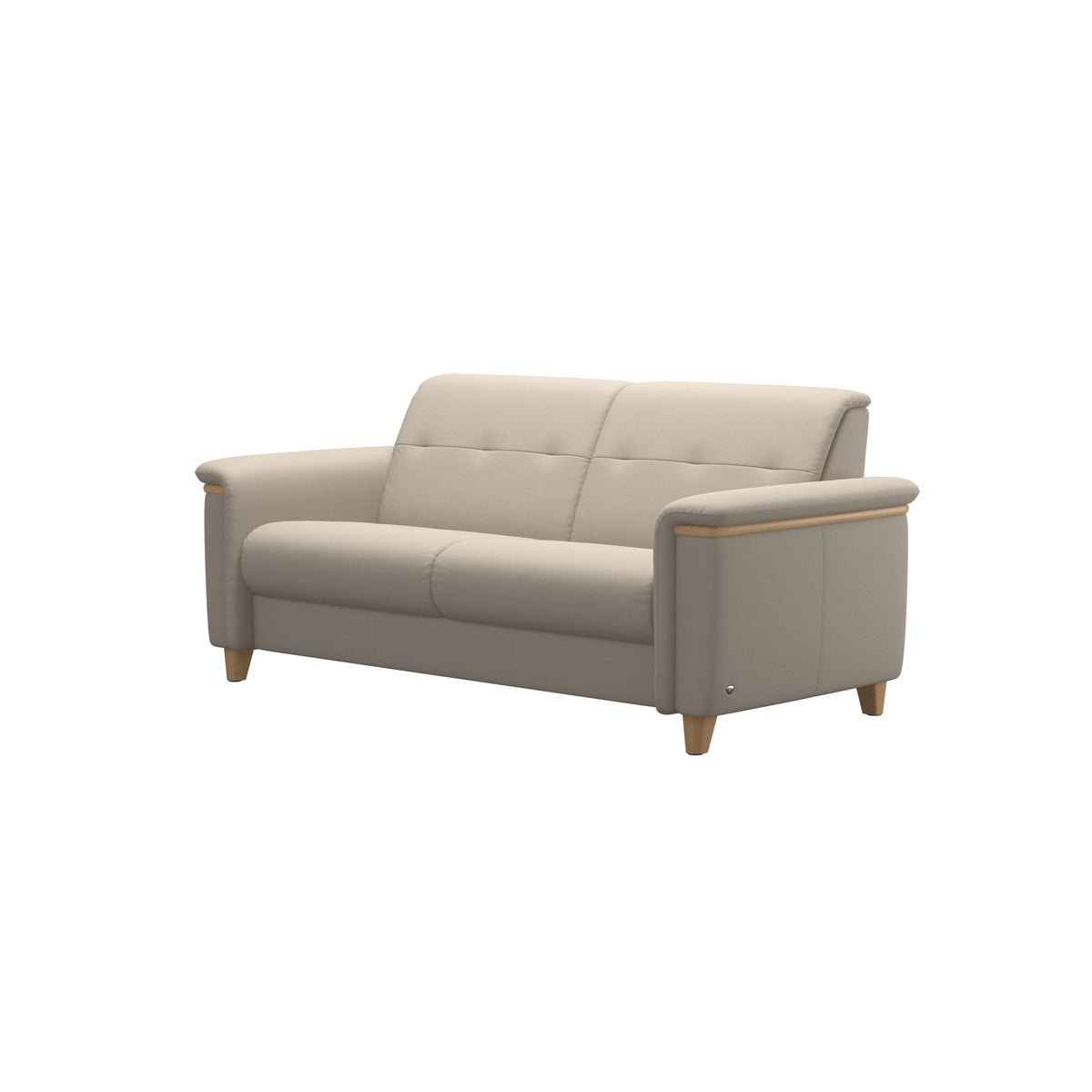 Flora 2.5-Seater - Paloma Fog - Oak