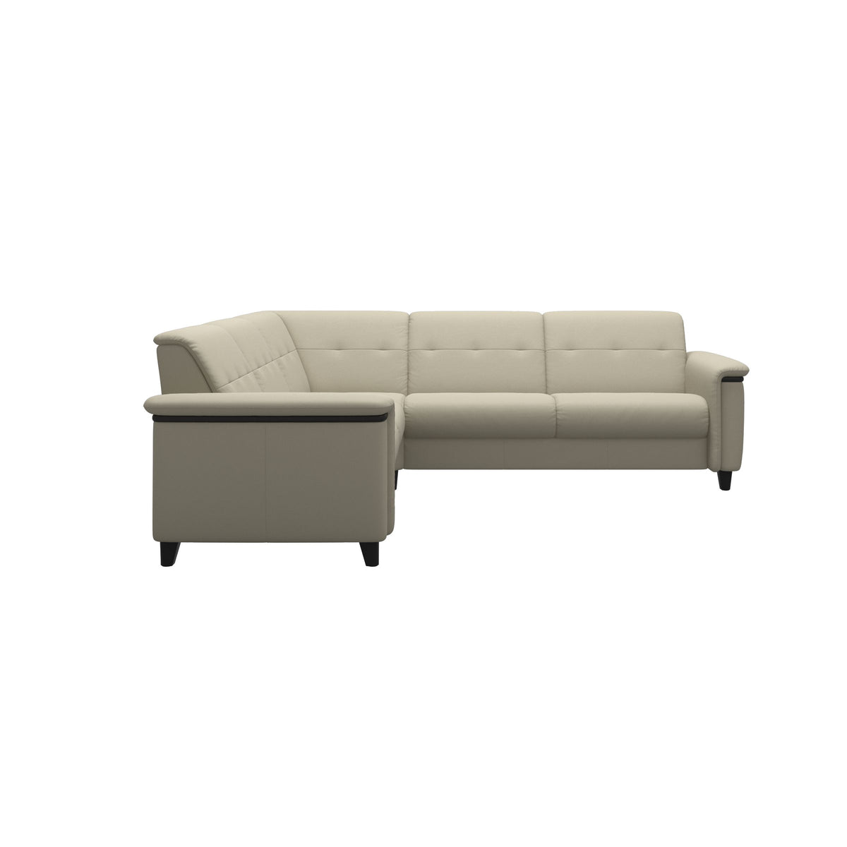Flora C2-2.5 Corner - Paloma Light Grey - Black