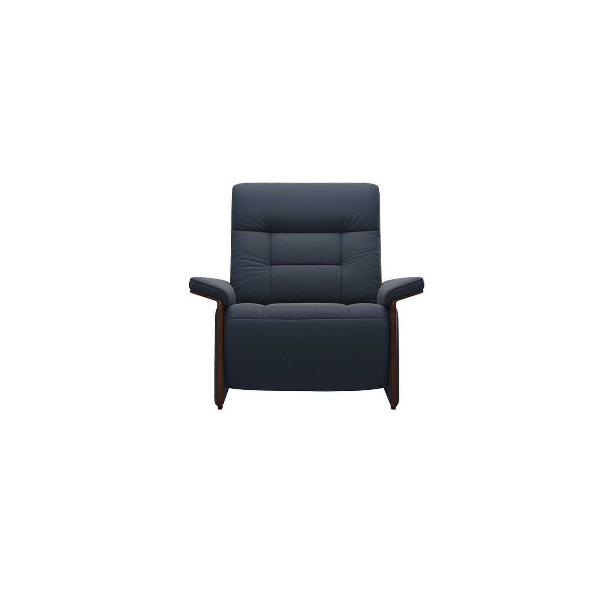 Mary Wood Chair - Paloma Oxford Blue - Brown