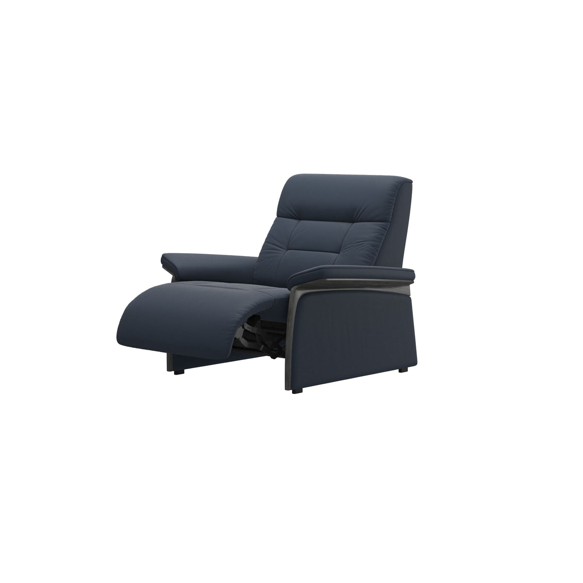 Mary Wood Chair - Paloma Oxford Blue - Grey