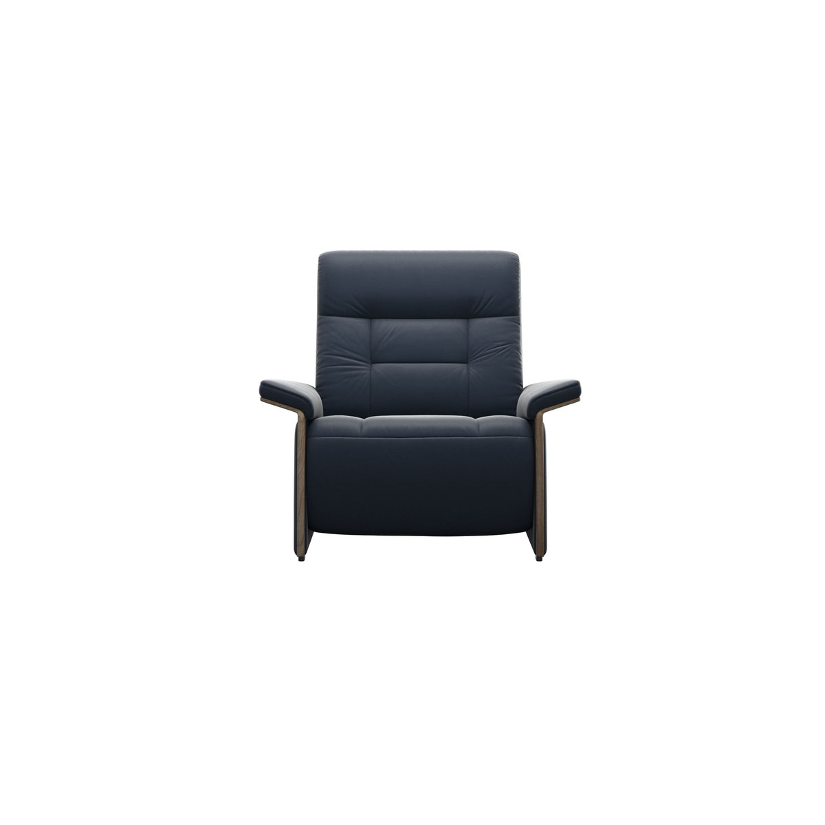 Mary Wood Chair - Paloma Oxford Blue - Smoked Oak