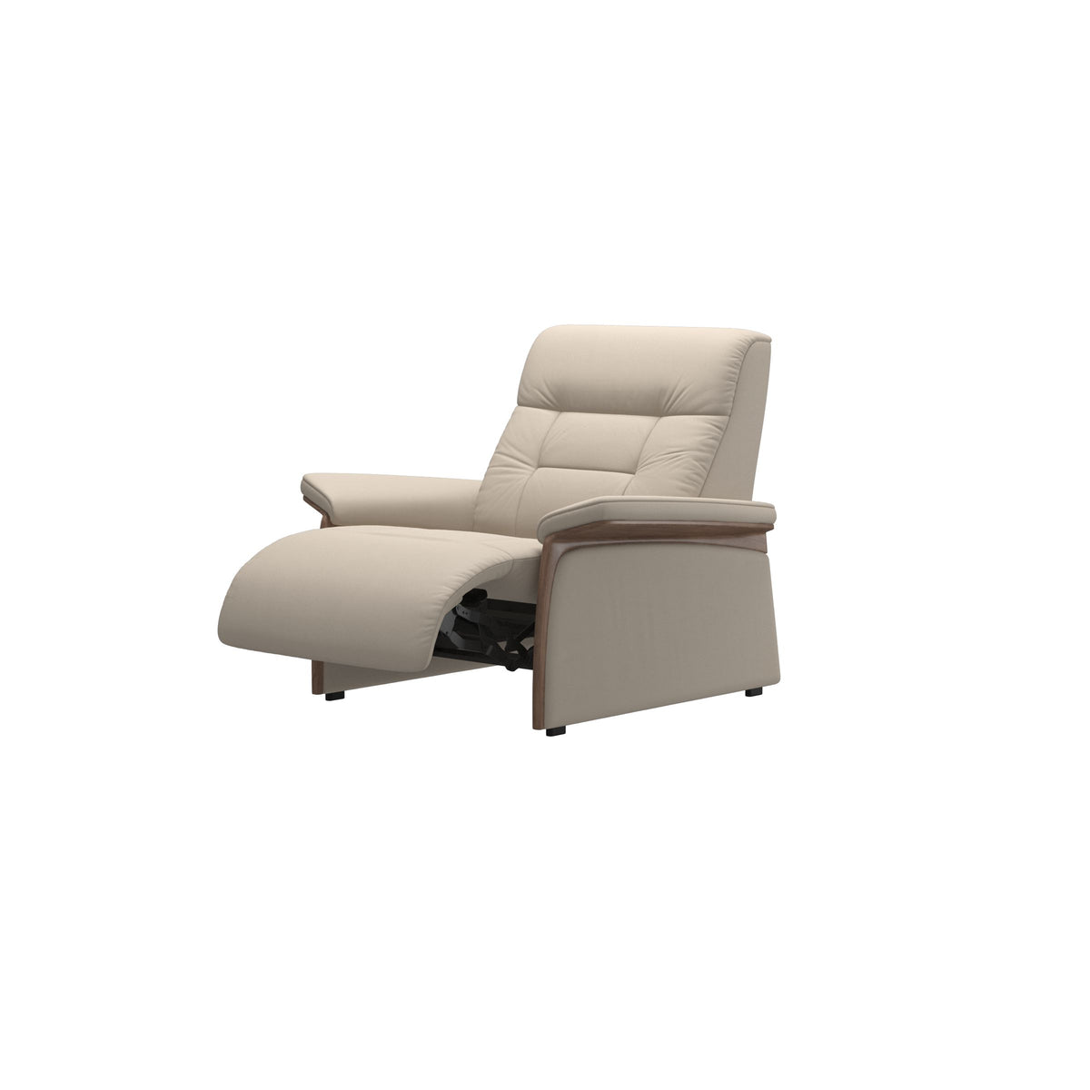 Mary Wood Chair - Paloma Fog - Walnut