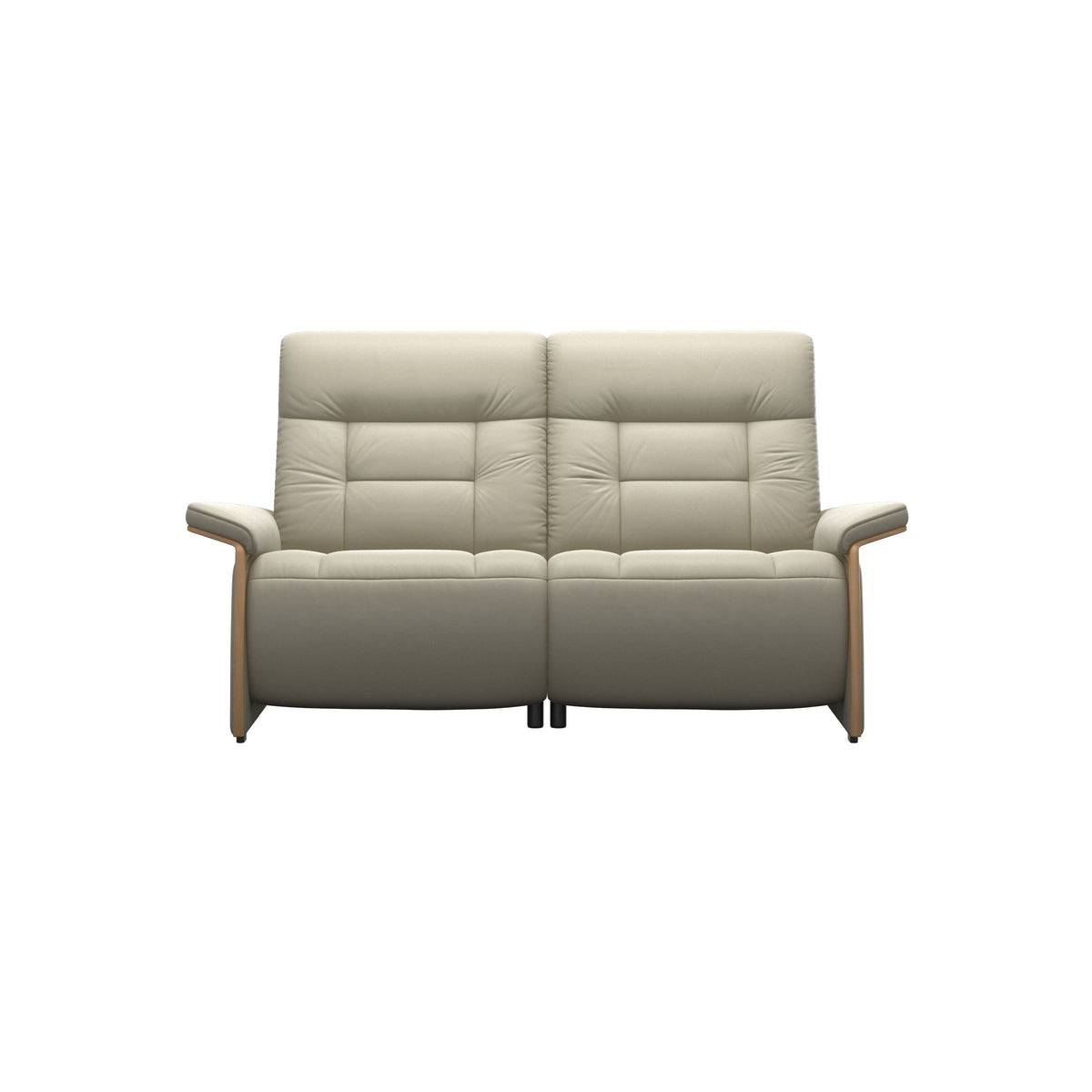 Mary Wood 2-Seat - Paloma Light Grey - Oak