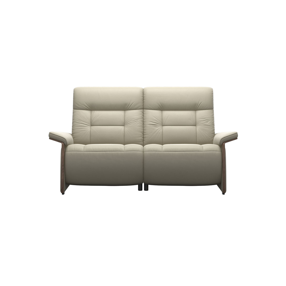 Mary Wood 2-Seat - Paloma Light Grey - Walnut