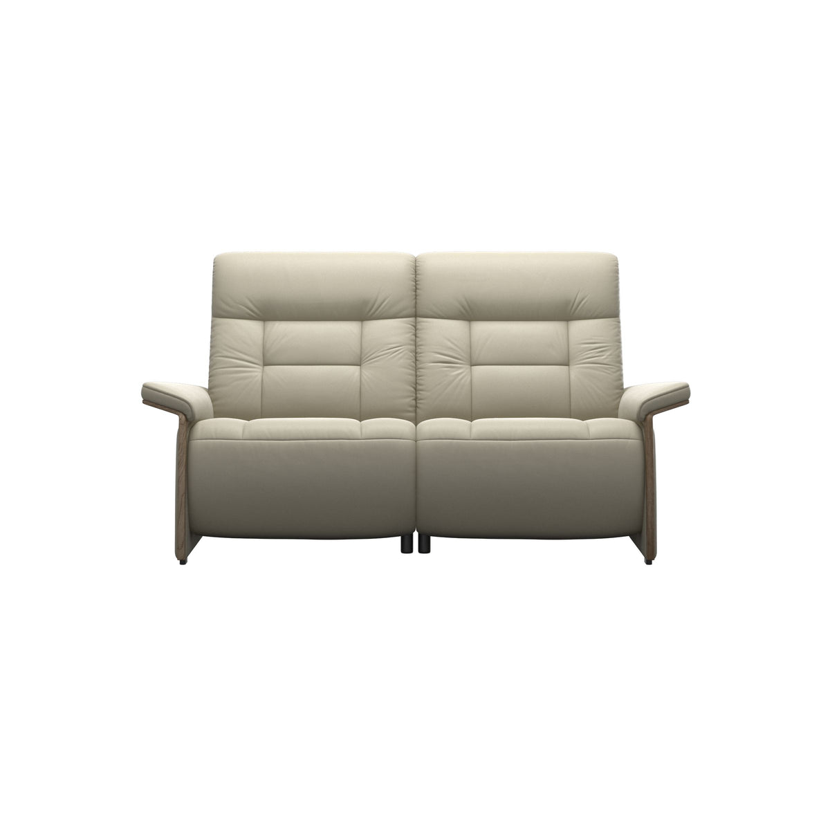 Mary Wood 2-Seat - Paloma Light Grey - Smoked Oak