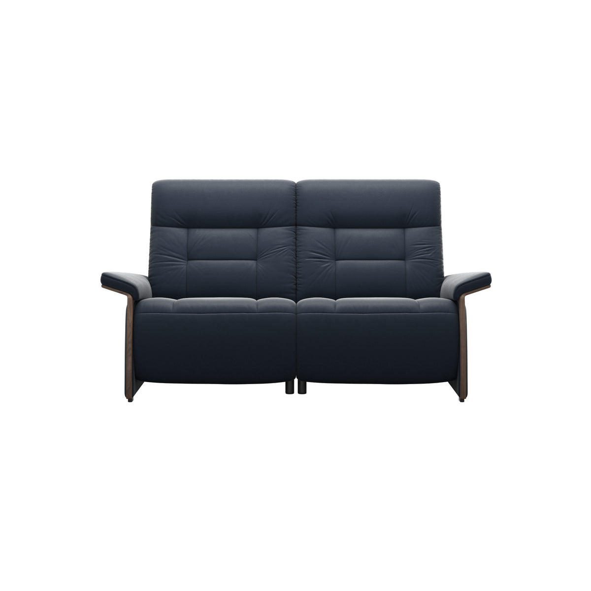 Mary Wood 2-Seat - Paloma Oxford Blue - Walnut