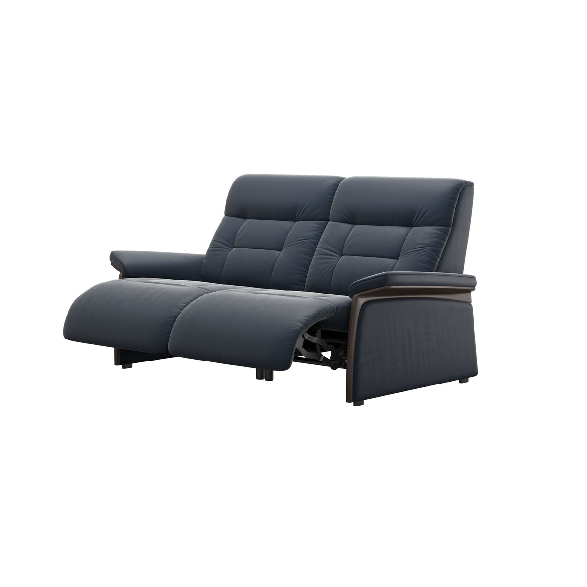 Mary Wood 2-Seat - Paloma Oxford Blue - Wenge