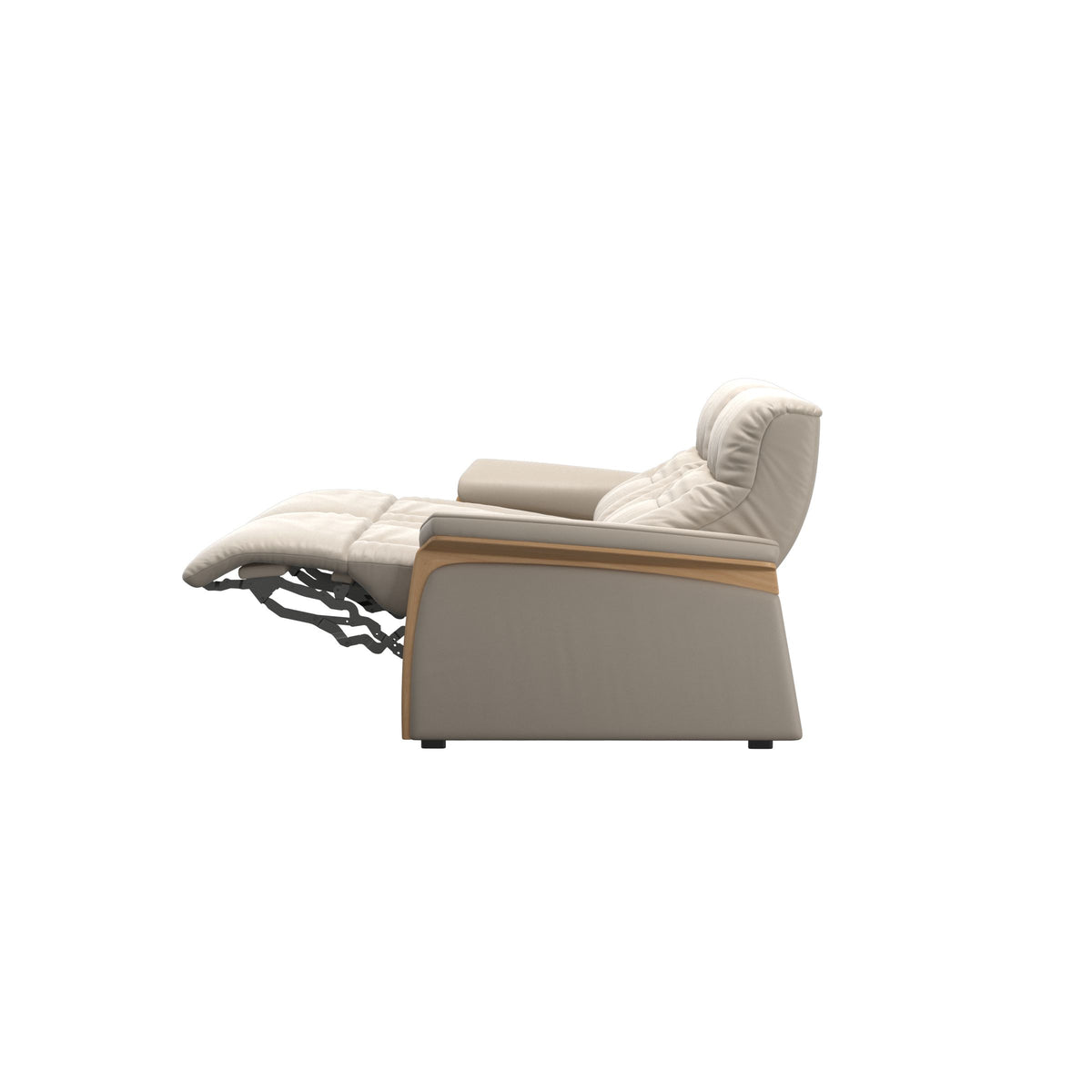Mary Wood 2-Seat - Paloma Fog - Oak